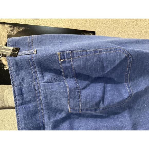 Coldwater Creek- Blue Pants with Pockets and Roll Up Snaps- Size 14 - Picture 8 of 8